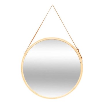 5five - Miroir mural LOFT Ø 50 cm bambou