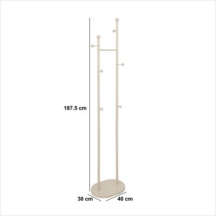 5five - Porte-manteau sur pied LENTY 188x40 cm crème