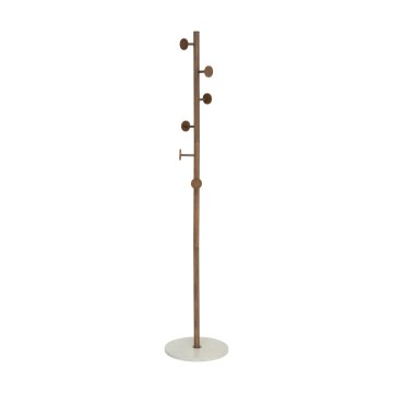 5five - Porte-manteau sur pied PERY 175x36,5 cm marron/blanc