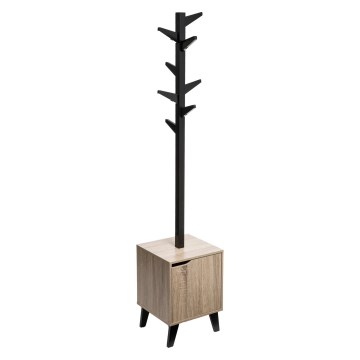 5five - Porte-manteau sur pied RAME 169x35 cm noir/marron
