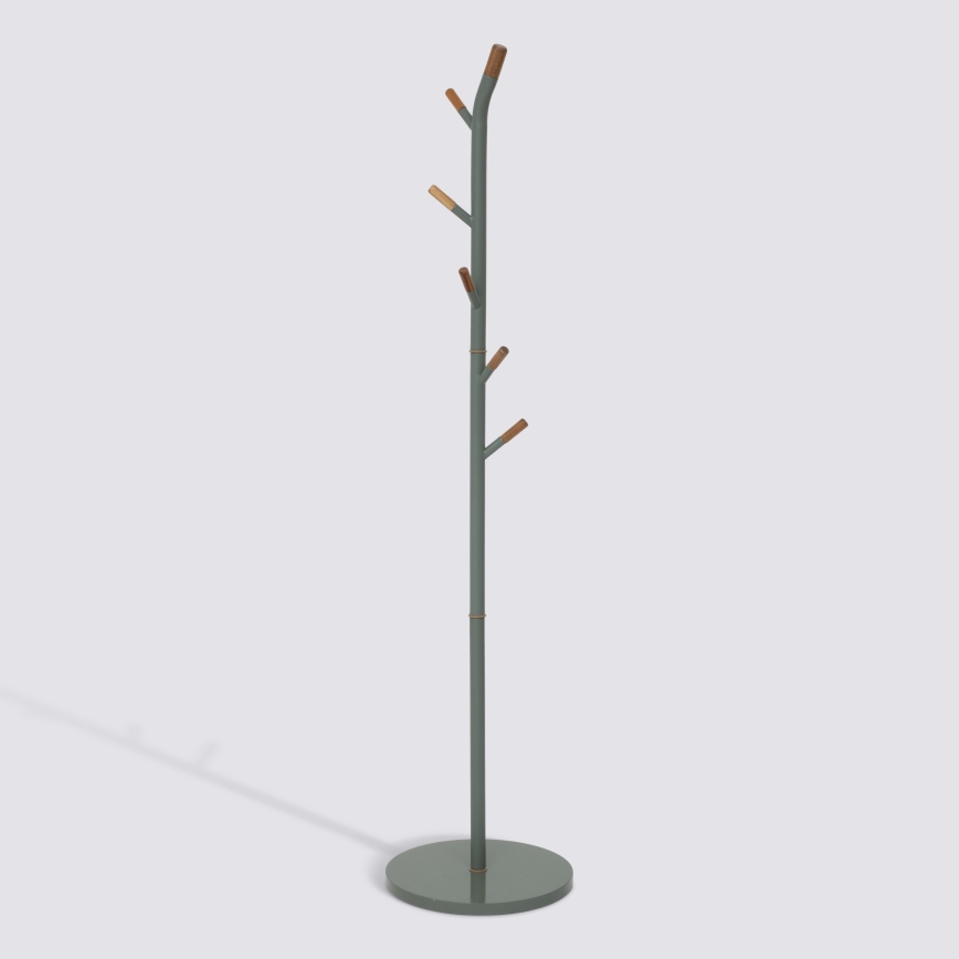5five - Porte-manteau sur pied TALO 175,5x40 cm vert/marron