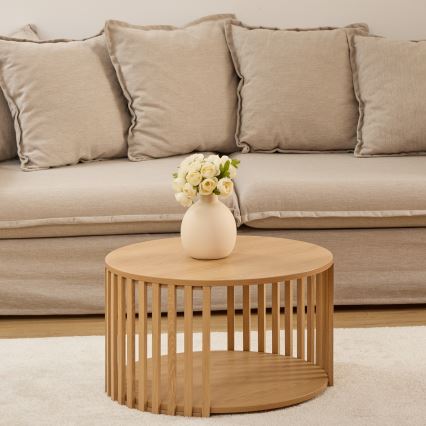 5five - Table basse VINKY Ø 60 cm marron