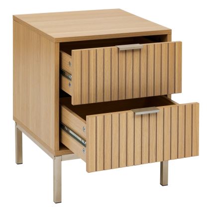 5five - Table de chevet ARCUS 40x40 cm marron