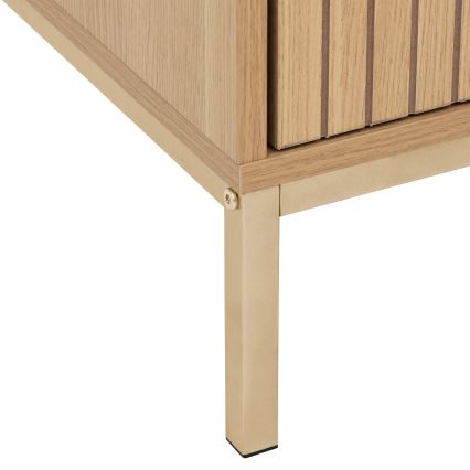 5five - Table de chevet ARCUS 40x40 cm marron