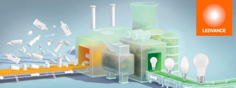 Ampoules LED écologiques en plastique recyclé