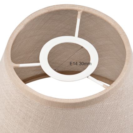 Abat-jour de rechange ANTONIO E14 120x150 mm beige