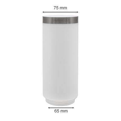 Abat-jour de rechange pour lampe extérieure LIVIA/UTRECHT blanc/argent
