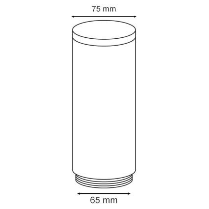 Abat-jour de rechange pour lampe extérieure OSLO blanc/anthracite