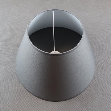 Abat-jour de rechange pour lampe de table E27 24x40 cm gris