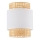 Abat-jour de rechange pour lampe de table et lustre BOHO E27 Ø 20 cm rotin/blanc