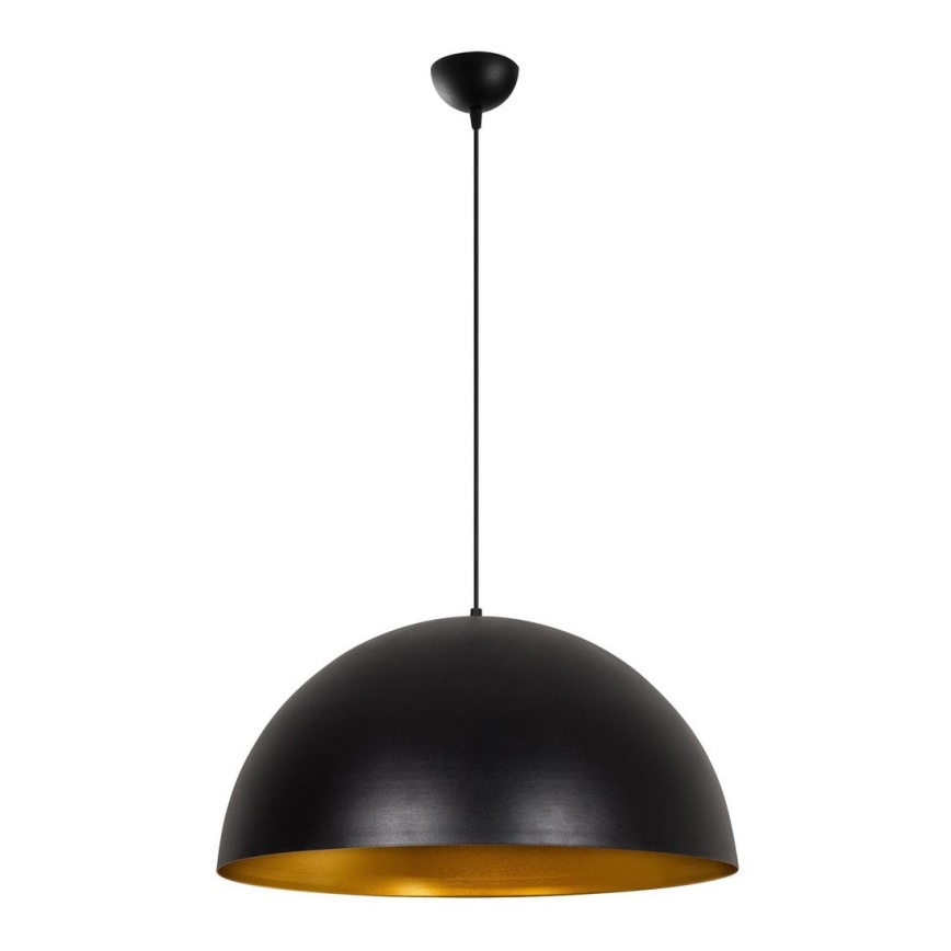 Abat-jour de rechange pour lustre suspendu à câble SIVANI, Ø 60 cm, noir/cuivré