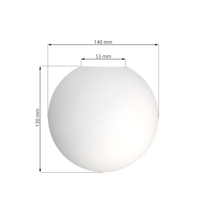 Abat-jour de rechange pour lustres SOMA/SMART/GLAM/ROYAL/LINNEAR — compatible culot E14, Ø 14 cm, blanc