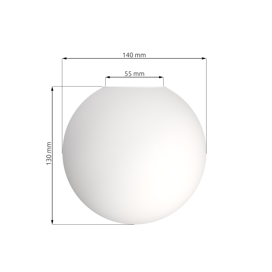 Abat-jour de rechange pour lustres SOMA/SMART/GLAM/ROYAL/LINNEAR — compatible culot E14, Ø 14 cm, blanc