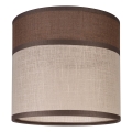 Abat-jour de rechange pour suspension, lampadaire et applique murale ANDREA E27 d. 16 cm marron/beige