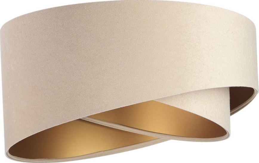 Abat-jour pour suspension GALAXY E27 d. 45 cm beige/doré