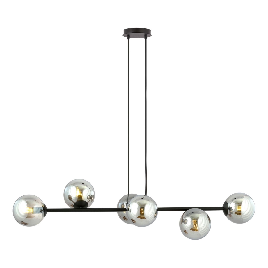 Abat-jour rechange pour suspension et applique murale ROSSI d. 14 cm gris/fumé