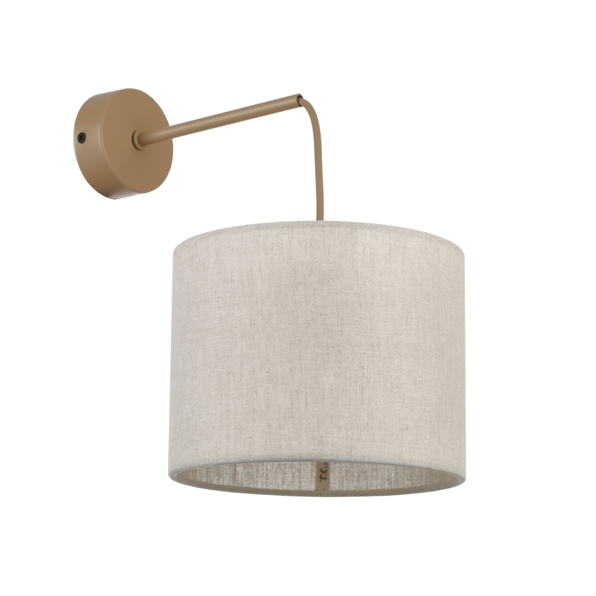Abat-jour universel de rechange WALEC pour culot E27, Ø 20 cm, brun