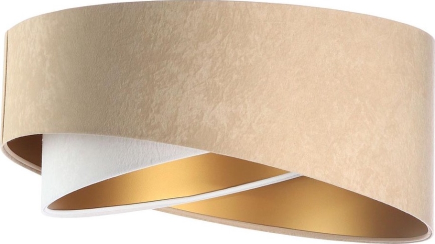Abat-jour universel GALAXY E27 d. 45 cm beige/blanc/doré