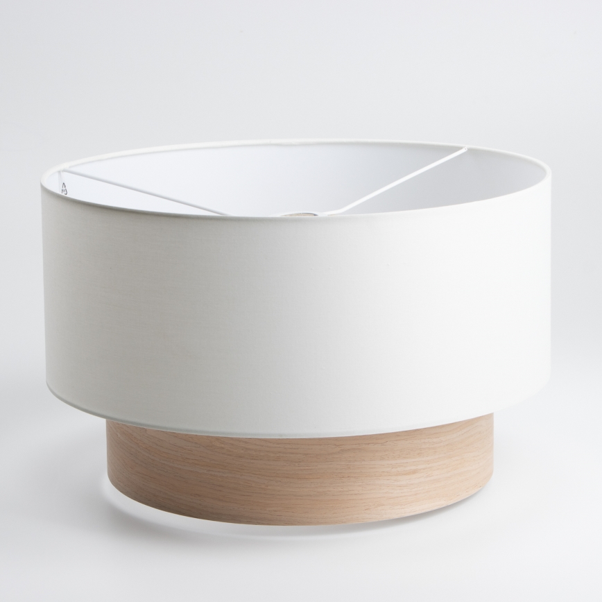 Abat-jour universel KERIA Ø 50 cm blanc/marron