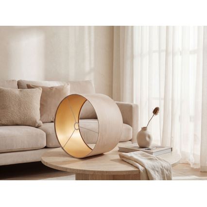 Abat-jour universel STANDART E27 d. 45 cm beige/doré