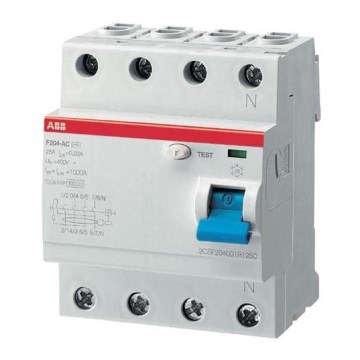 ABB 2CSF204001R1400 - Dispositif de courant résiduel F204 AC-40/0,03 4-pole 40A 400V