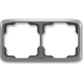 ABB 3901A-B20 S2 - Cadre double TANGO gris foncé