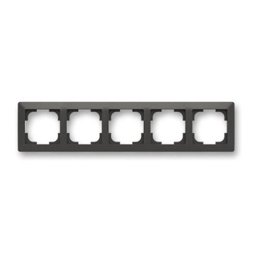 ABB 3901T-A00050 237 - Cadre 5 postes ZONI noir mat