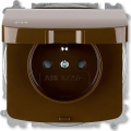 ABB 6619A-A06997 H - Prise de courant domestique sans cadre TANGO 250V IP44 marron