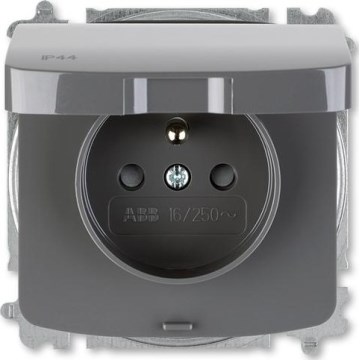 ABB 6619A-A06997 S2 - Prise domestique sans vis sans cadre TANGO 250V IP44 gris