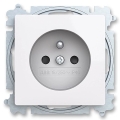 ABB 6619T-A06657 500 - Prise domestique sans cadre ZONI 250V blanche