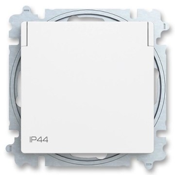 ABB 6619T-A06995 240 - Prise domestique sans cadre ZONI 250V IP44 blanc mat