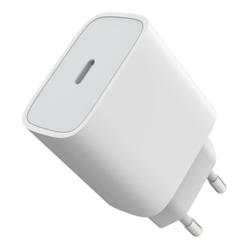Adaptateur de charge rapide Power Delivery 20W USB-C blanc