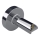 Adaptateur de connexion 6,4x6,4 cm argenté