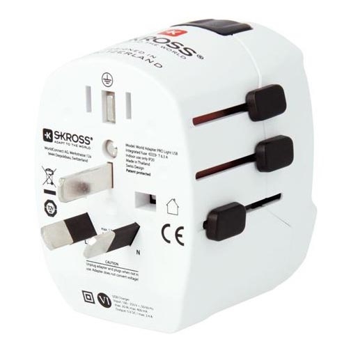 Adaptateur de voyage PRO Light USB AC45PD - Monde, UK+USA+AUS/CN USB A+C 45W