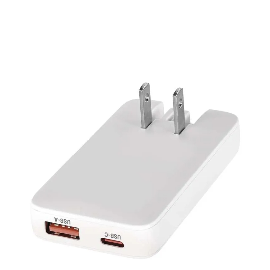 Adaptateur de voyage USB GaN à embouts interchangeables 100-250V