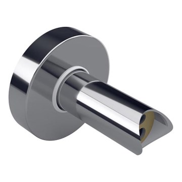 Adaptateur pour branchement encastré de sèche-serviettes électriques 6,4x6,4 cm, finition argentée