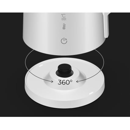 AENO - Bouilloire électrique intelligente avec écran LED 1,7 l 2200W/230V blanche