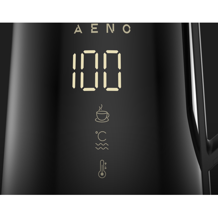 AENO - Bouilloire électrique intelligente avec écran LED 1,7 l 2200W/230V noire