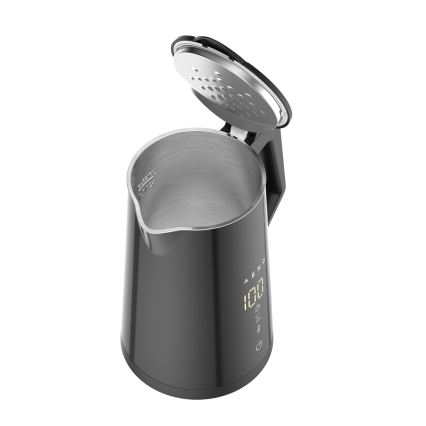 AENO - Bouilloire électrique intelligente avec écran LED 1,7 l 2200W/230V noire