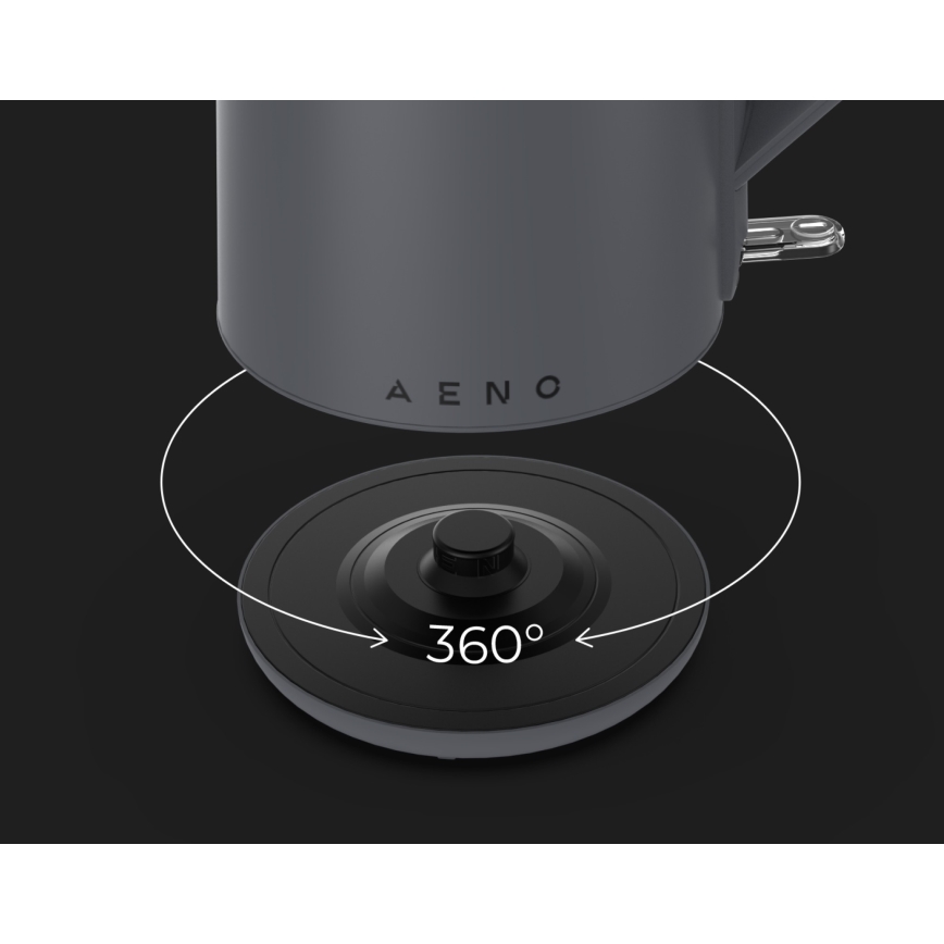 AENO - Bouilloire électrique rapide 1,5 l 2200W/230V noire