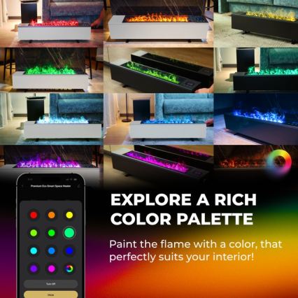 AENO - Convecteur électrique intelligent 1000/2000 W, blanc