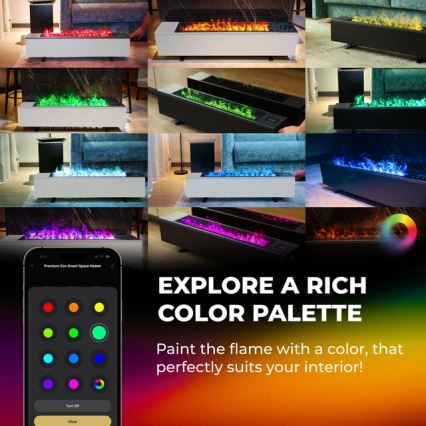 AENO - Convecteur électrique intelligent 1000/2000W noir