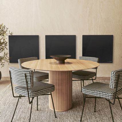 AENO - Panneau infrarouge électrique intelligent 500 W minuterie/thermostat Wi-Fi blanc