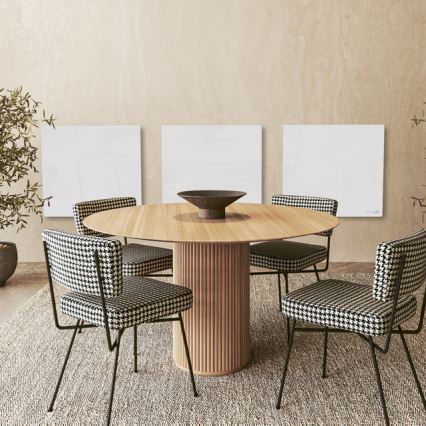 AENO - Panneau infrarouge électrique intelligent 500W minuterie/thermostat Wi-Fi blanc