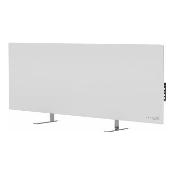AENO - Panneau infrarouge électrique intelligent avec écran LED 700W minuterie/thermostat IP44 Wi-fi blanc