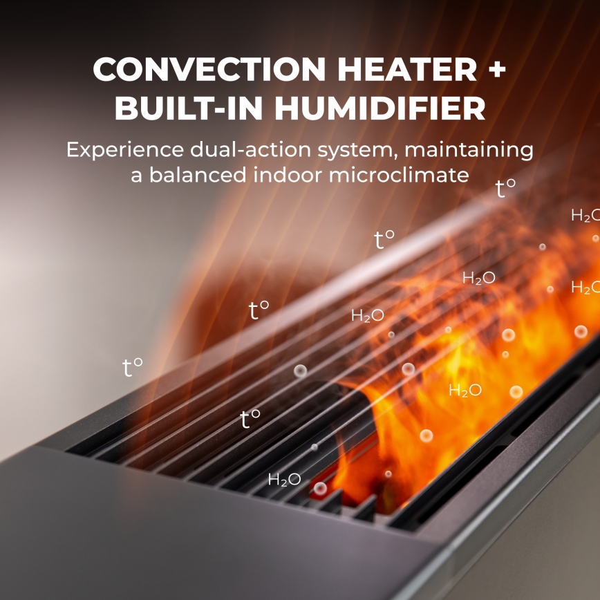 AENO - Radiateur électrique intelligent / convecteur 1000/2000 W noir