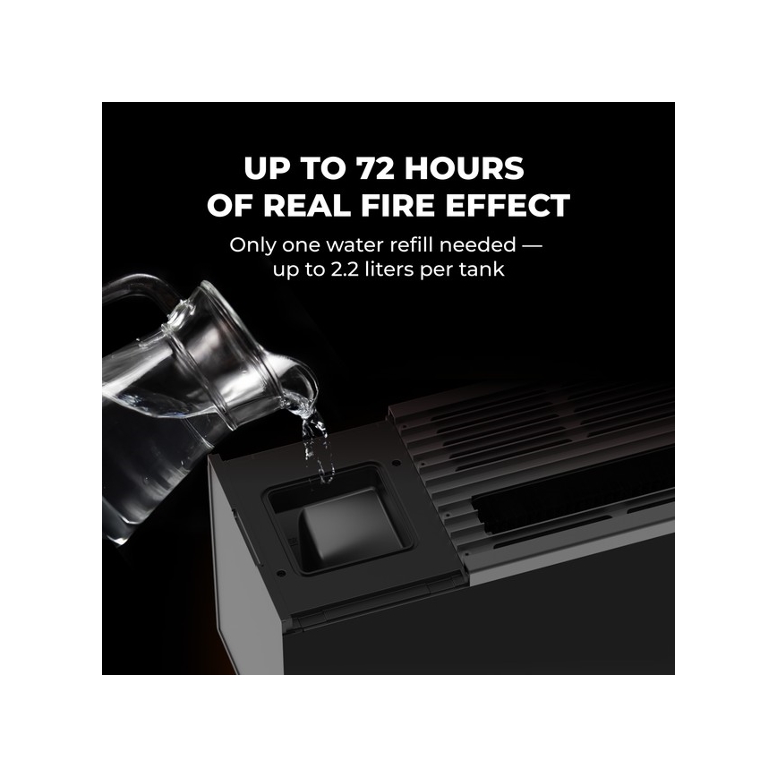 AENO - Radiateur électrique intelligent / convecteur 1000/2000 W noir