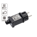 Aigostar - Adaptateur d'alimentation extérieur 9 W/31 V/8 fonctions IP44 noir