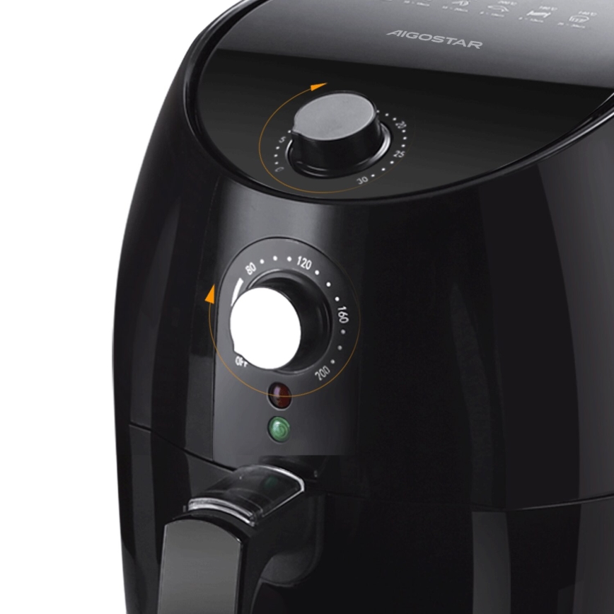 Aigostar - Airfryer 1500W/230V 3,5l noir