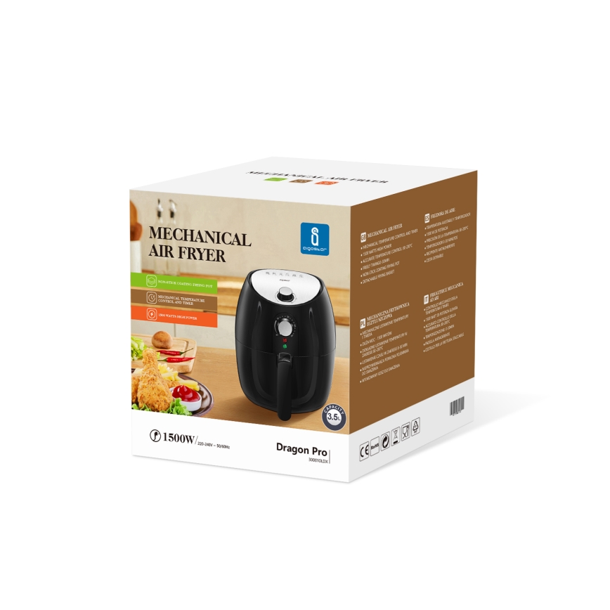 Aigostar - Airfryer 1500W/230V 3,5l noir